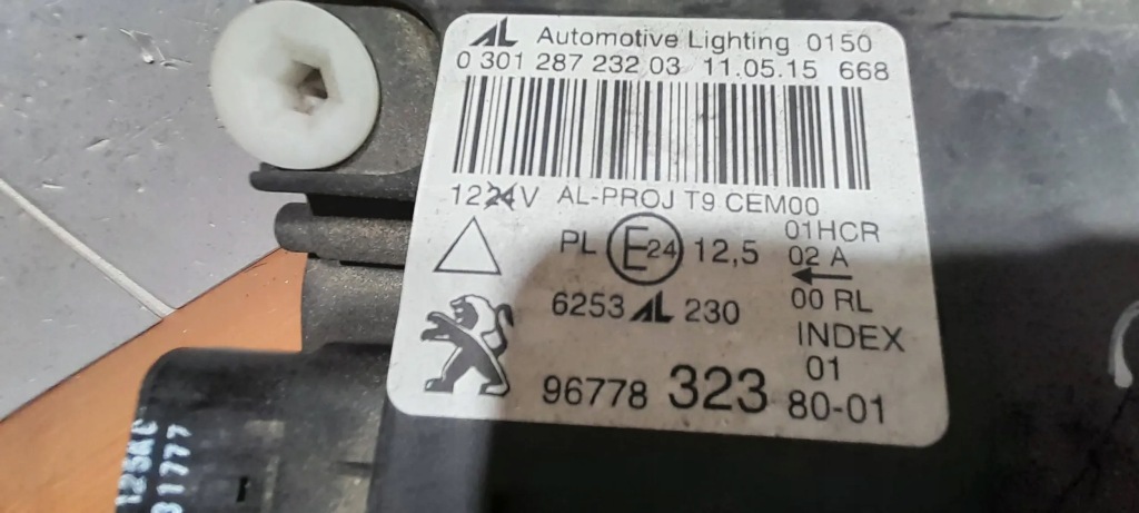 фото №8, Лампа правый перед eu оригинал full led peugeot 308 ii t9