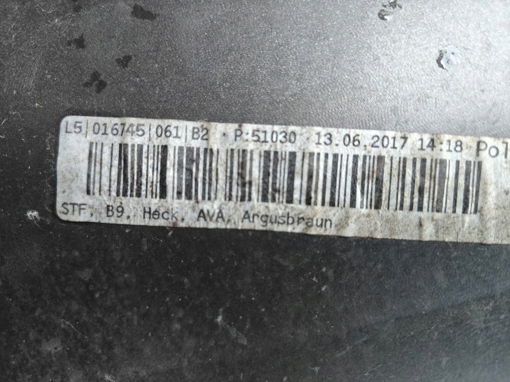 фото №9, Бампер задняя задний audi a4 b9 8w9 8w kombi 2015-19