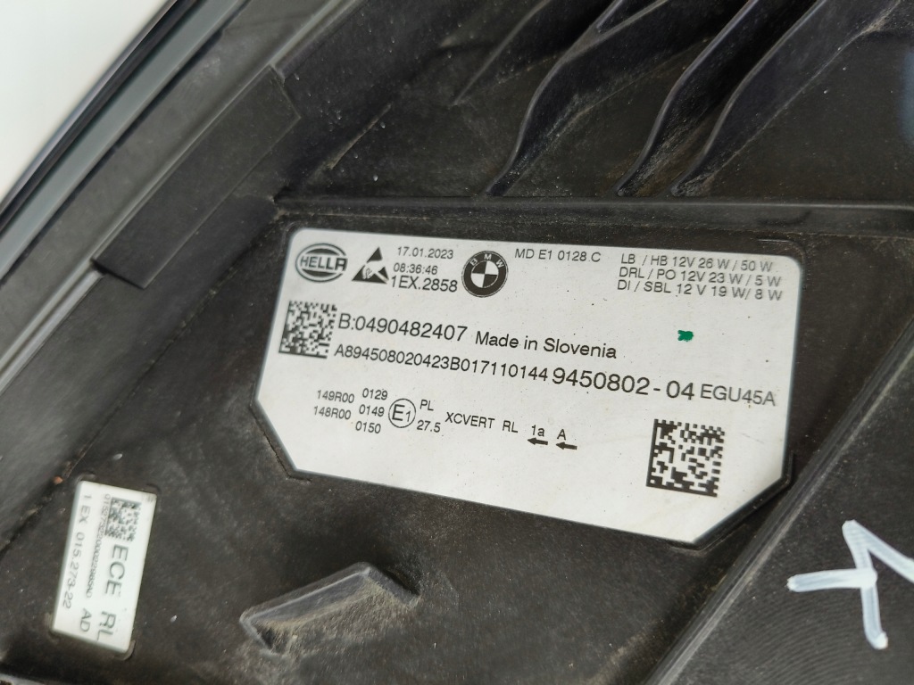 фото №9, Лампа права фара bmw 3 g20 g21 lift full led niebieska