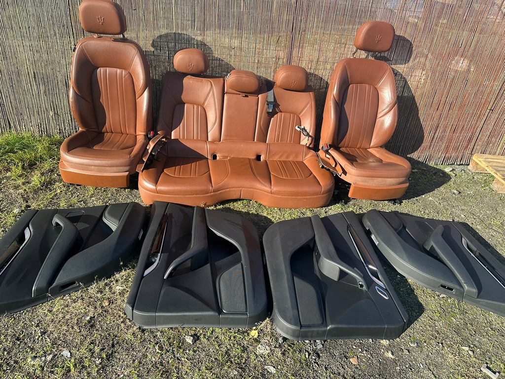 фото №1, Сидіння обшивки заднє сидіння шкіра maserati levante 2017 m161