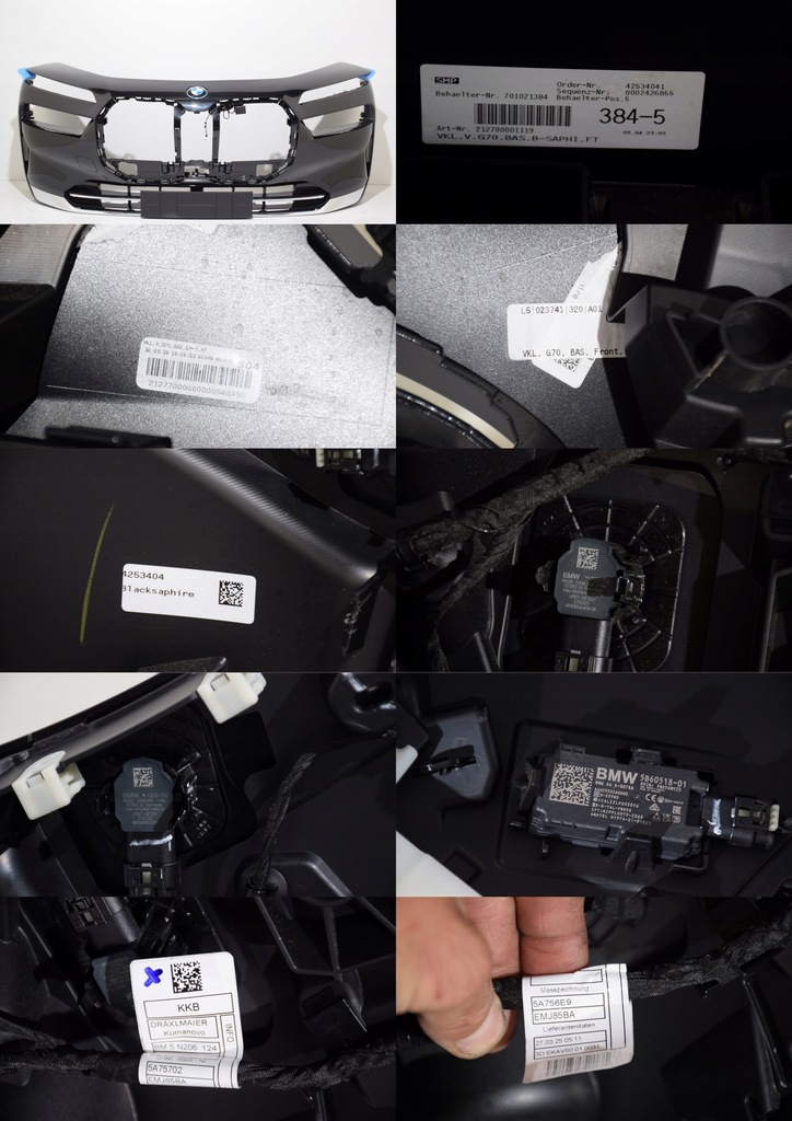 фото №16, Bmw 7 g70 бампер перед basic хром 6 pdc 475 black sapphire ece