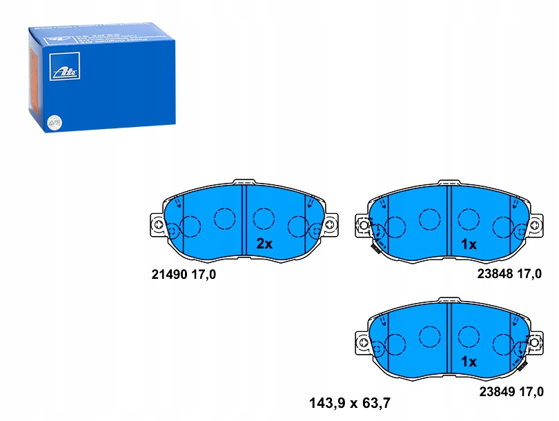 фото №1, Гальмівні колодки гальмівні перед lexus gs is i is sportcross sc toyota altezza