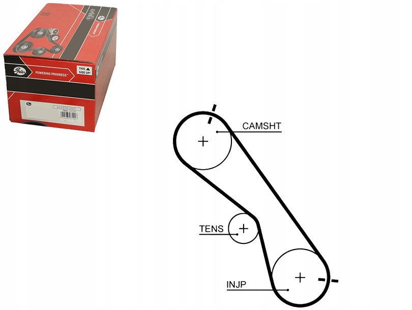 фото №1, Ремень распределительного вала toyota dyna hiace iv hilux vi hilux