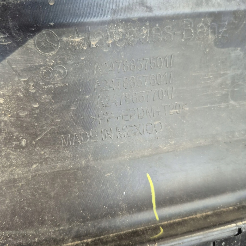 фото №11, Mercedes glb x247 w247 19- спойлер дифузор бампер задній задня a2478857501