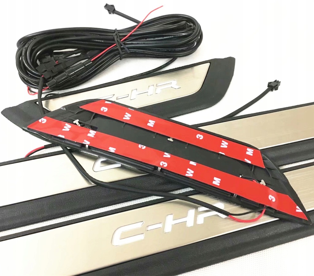 фото №8, Накладки пороговые стальной защитное toyota chr c-hr