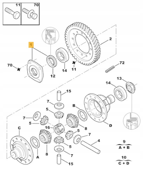 фото №9, Ущільнювач піввісь лівий jumper boxer 9822498480