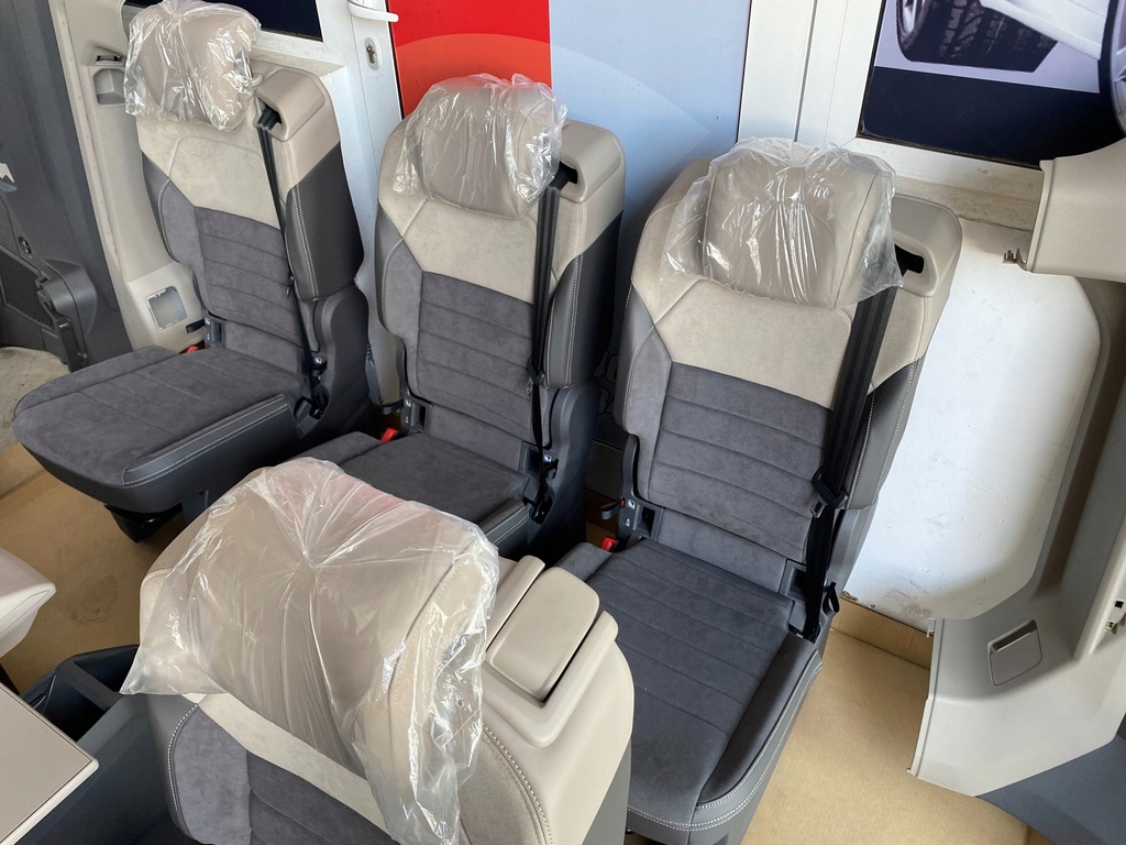 фото №11, Gd vw t7 multivan сидіння салон повний 7 легкові stolik шкіра alcantara