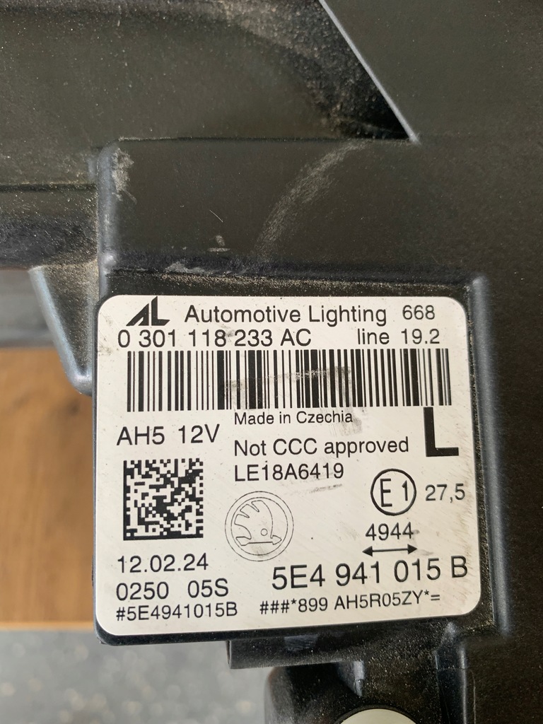 фото №8, Skoda octavia iv 4 лампа ліва передня перед full led 5e4941015b europa