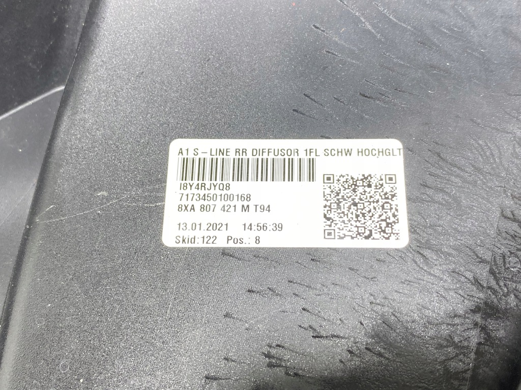 фото №11, Дифузор бампера задня audi a1 lift 8xa807421m