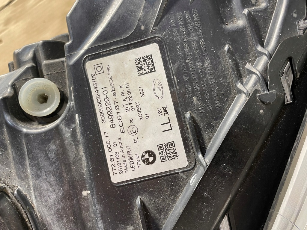 фото №9, Bmw 7 g11 g12 лампа лівий перед адаптивний led europa комплектна