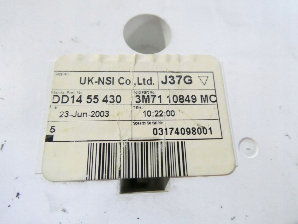 фото №6, Лічильник прилади mazda 2 3m7110849mc