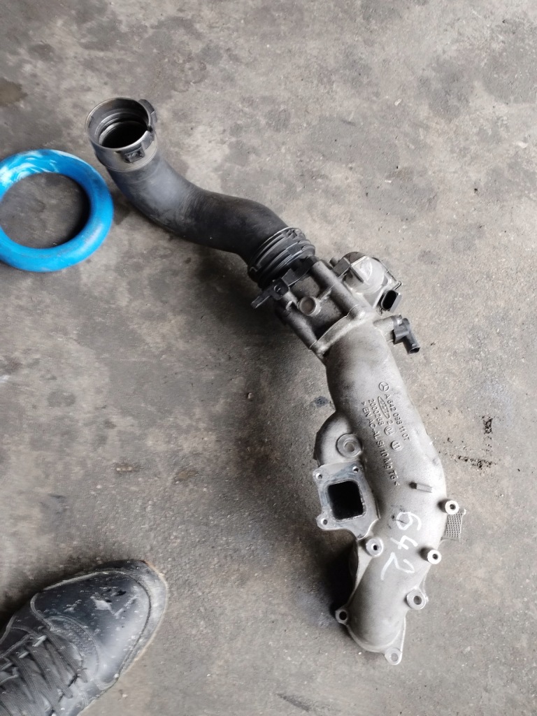 фото №13, Mercedes w639 труба дросельна заслінка 3.0 350cdi 642