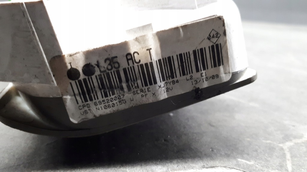 фото №11, 69520007 панель кондиционера renault thalia ii