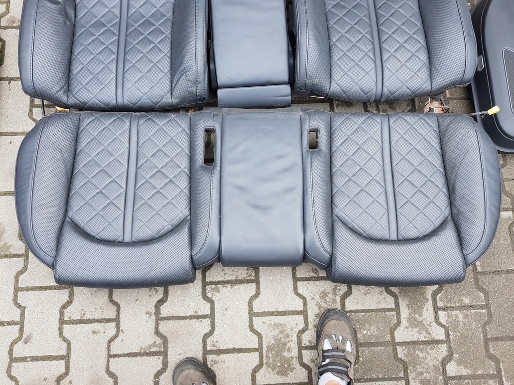 фото №4, Audi a8 d4 4h 09-13r сиденья кожаный заднее сиденье europa