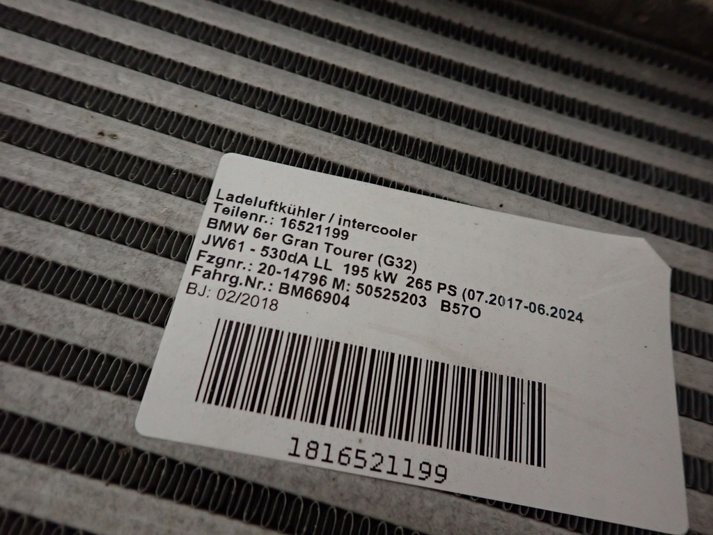 фото №8, Bmw 6 g32 16- радіатор радіатор вентилятор