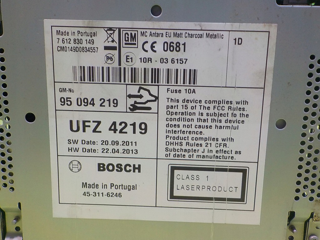 фото №7, Opel antara lift 2.2 cdti 13r радіо cd 95094219