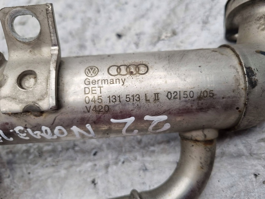 фото №5, Радиатор выхлопных газов 045131513l vw polo iv fox fabia i ibiza iii 1.4 tdi