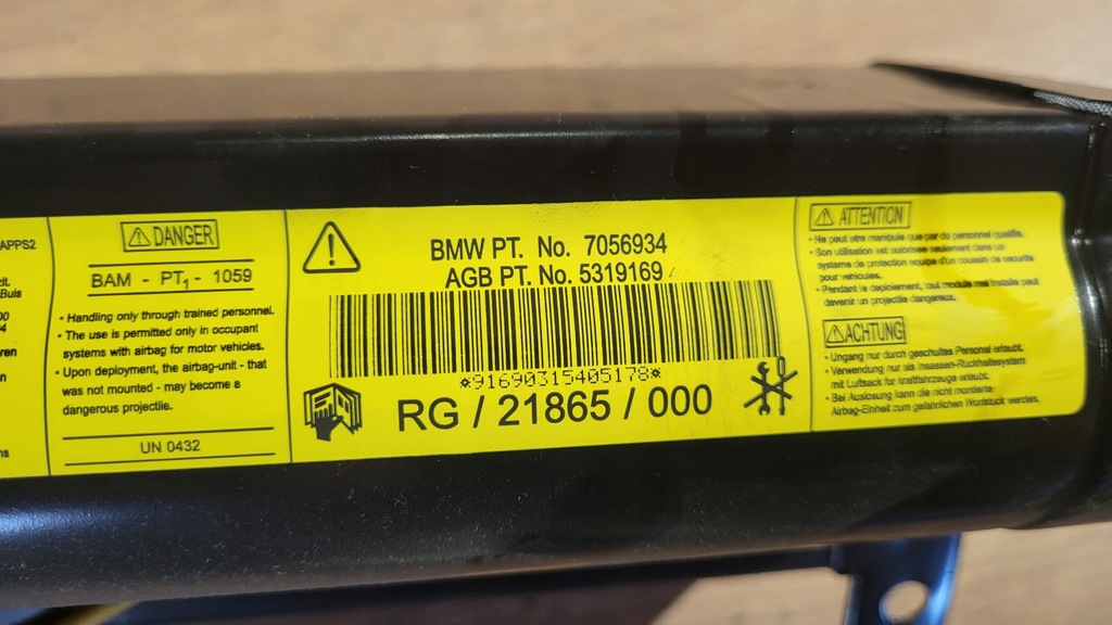 фото №5, Подушка пассажира mini cooper r50 r53 01-06 7056934