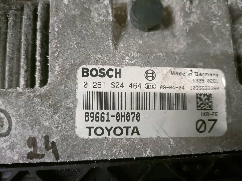 фото №4, 0261s04464 89661-0h070 блок управления двигателя toyota aygo i 1.0