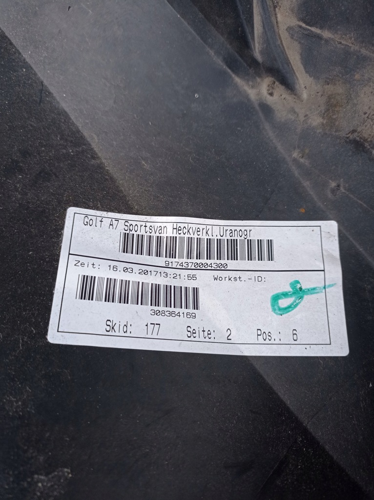 фото №15, Vw golf vii sportsvan бампер задний pdc