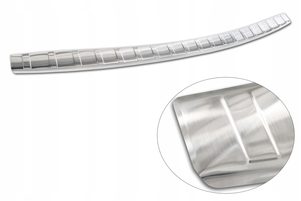 фото №1, Ssangyong rexton молдинг сталевий накладка na бампер задня