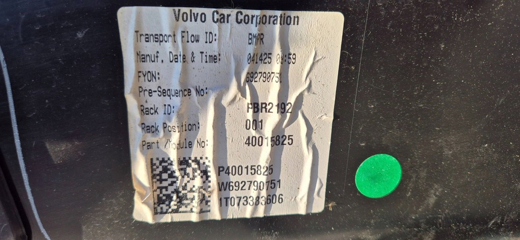 фото №15, Volvo ex90 24- бампер перед + жалюзі + правий drl led повний org