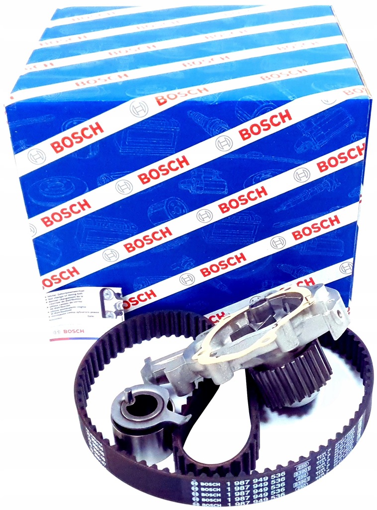 фото №1, Bosch 1 987 946 989 насос водяная + набор ремень распределительного вала