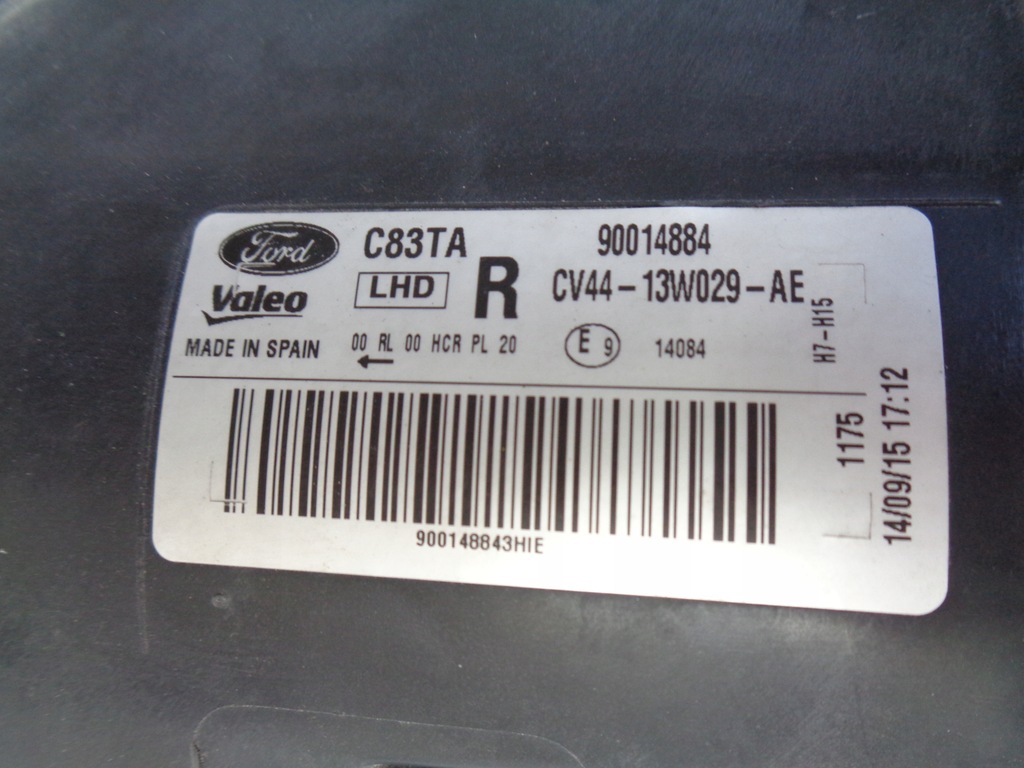 фото №8, Лампа права фара ford kuga mk2 12-16