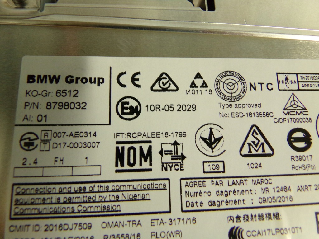 фото №7, Bmw g01 g02 g30 f20 lci f90 f39 f45 f46 f48 навігація головний пристрій basis 2 nowa