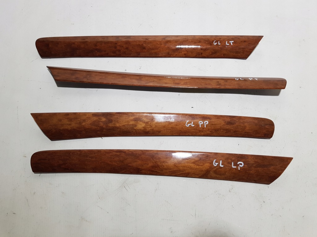 фото №1, Mercedes ml w164 gl x164 drewno декоры накладки дверь комплект