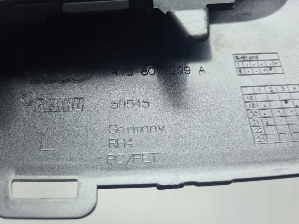 фото №15, Молдинг левая бампера audi q7 4m0 4m lift оригинал