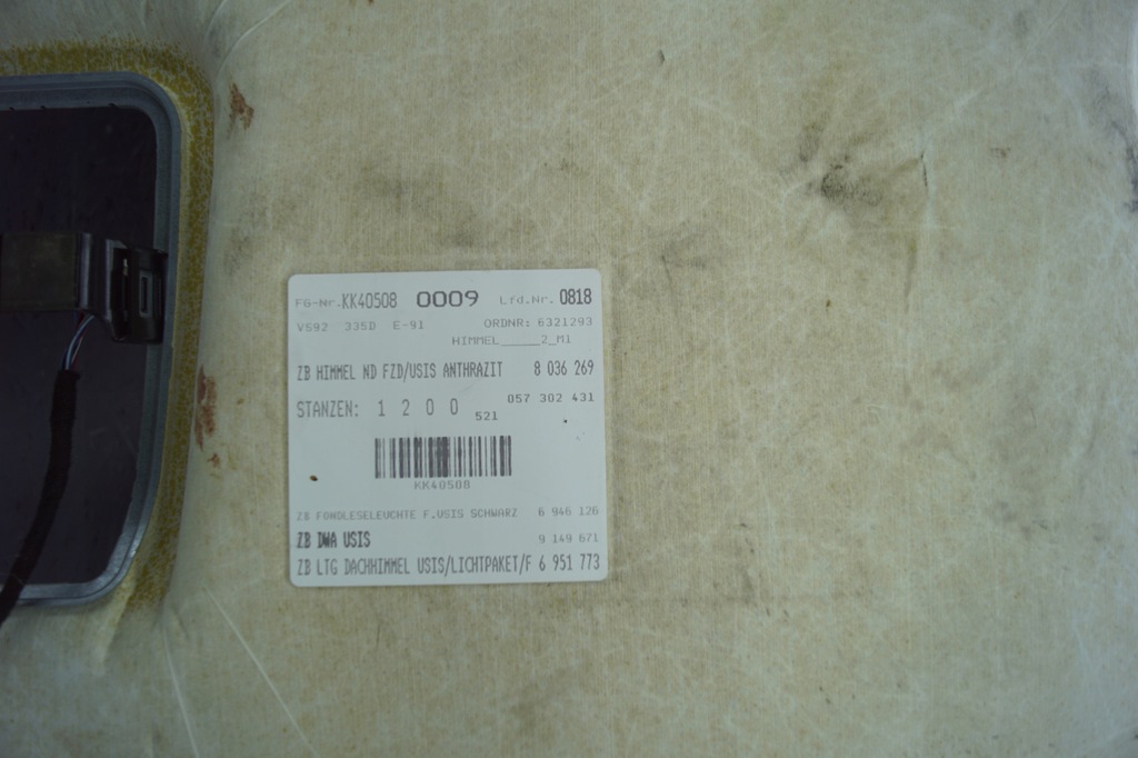 фото №6, Стеля bmw 3 e91 m-pakiet czarna