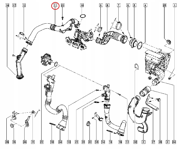 фото №4, Шланг воздуха clio iv 1.2 tce 144603116r