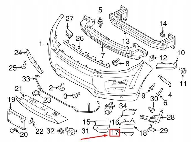 фото №9, Перед левый накладка защита лампы противотуманной land rover range rover