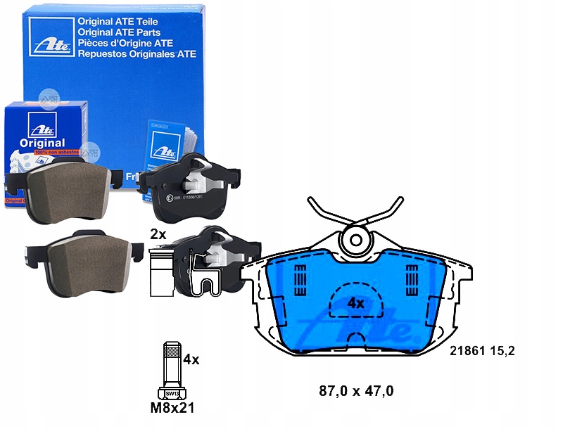 фото №1, Гальмівні колодки гальмівні mitsubishi задня carisma colt space