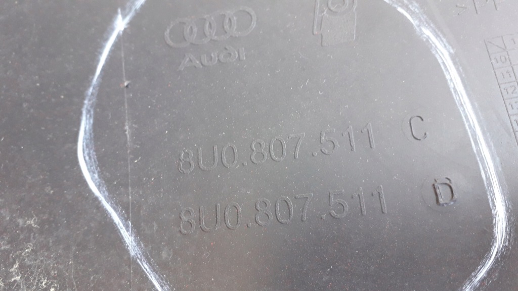 Audi q3 11- бампер задняя 8u0807511c Цена