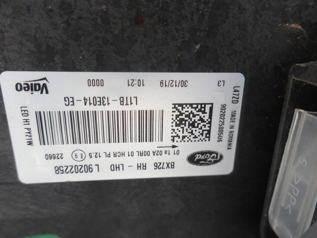 фото №11, Ford puma 19- лампа full led права europa b.ładna