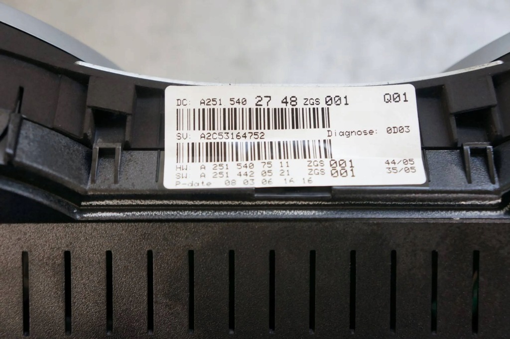 фото №5, Лічильник прилади спідометр mercedes ml w164