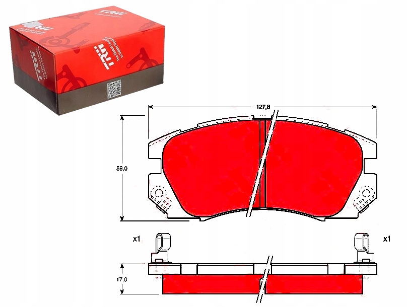 фото №1, Гальмівні колодки гальмівні subaru перед impreza legacy 2,0 4