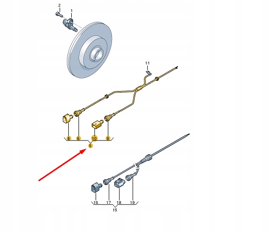 фото №9, Шланг do датчика швидкості vag volkswagen transporter kombi t6