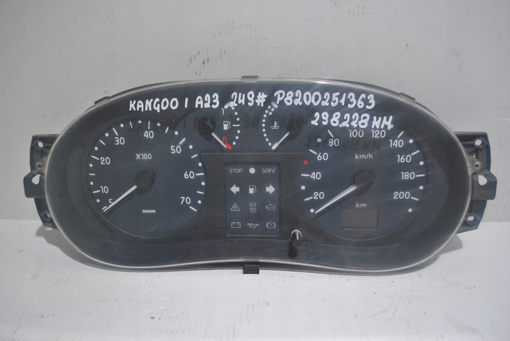 фото №1, Лічильник приладова панель renault kangoo i p8200251363