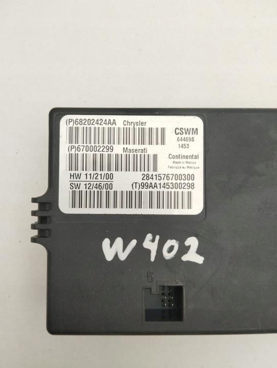 фото №5, Maserati quattroporte 2014 модуль / блок керування сидіння 670002299