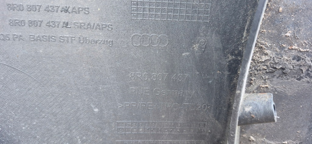 фото №9, Audi q5 8r 8r0 lift 12- бампер перед передний pdc 8r0807437