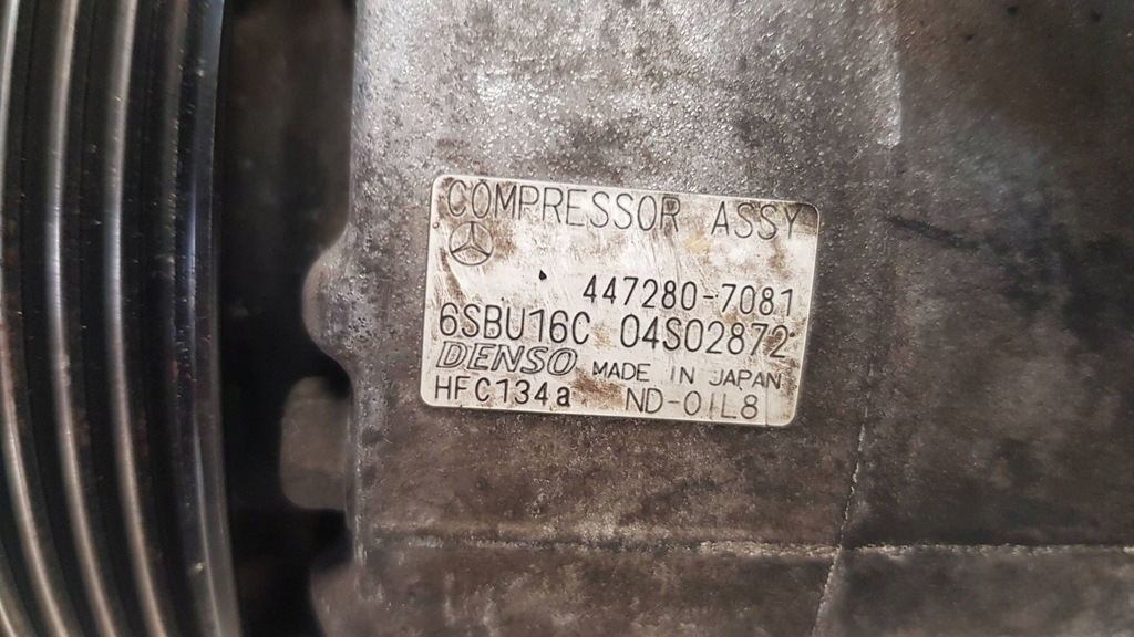 фото №6, Компрессор кондиционера 447280-7081 mercedes w212 cls w218 w204 glk x204