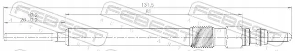 фото №1, Свічка розжарювання 17642-001 febest audi a1 a3
