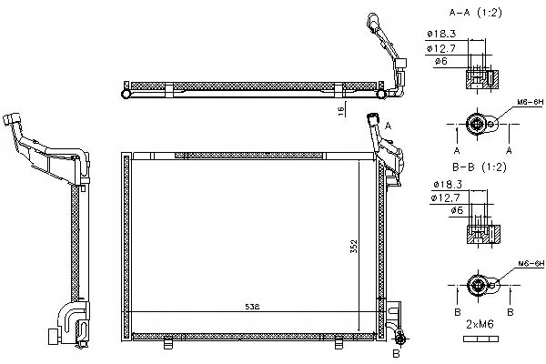 фото №1, Nissens 940525 конденсатор, кондиционер