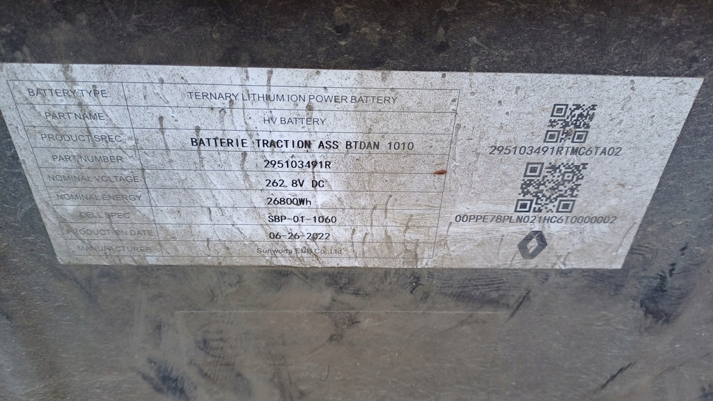 фото №10, Dacia spring аккумулятор аккумулятор magazyn energi 295103491r