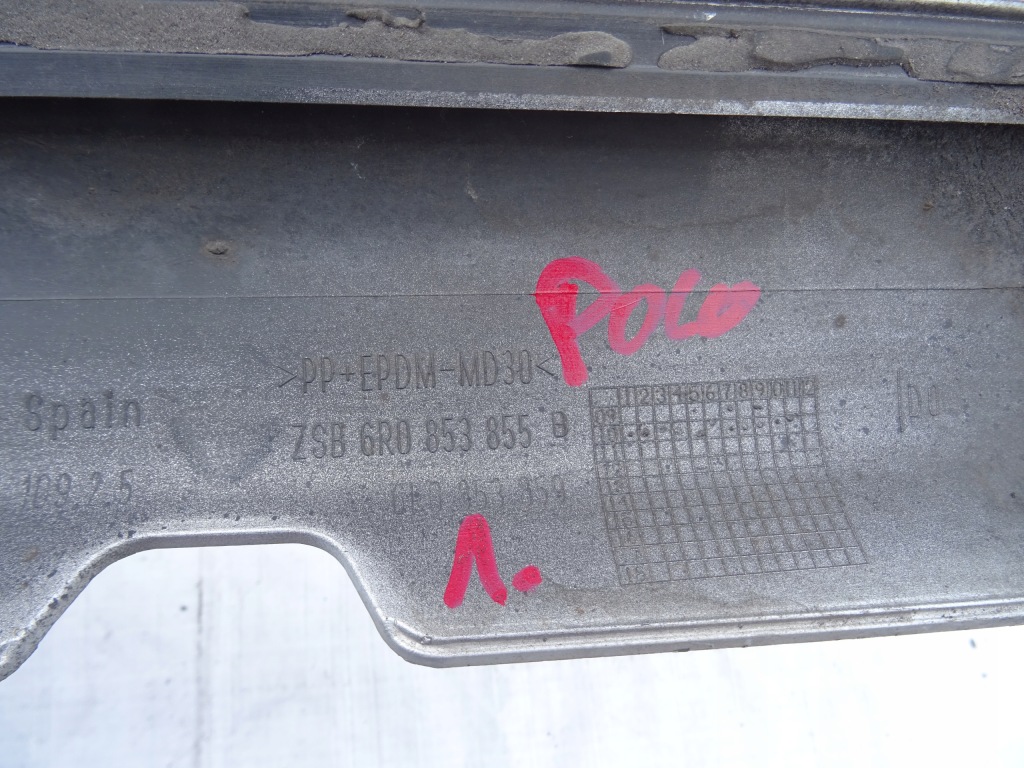 фото №10, Поріг молдинг поріг ліва vw polo v 5 6r0853855b