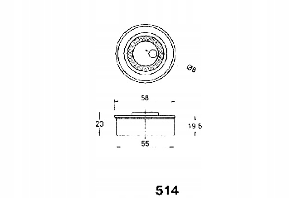 фото №2, Japko 45514 натягувач, ремінь розподільного валу