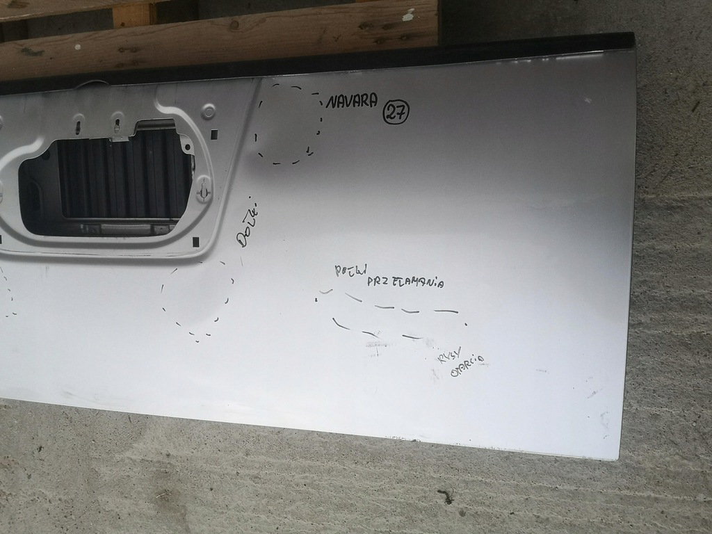 фото №9, Кришка багажника борт задня nissan navara iii d40 2005-2010